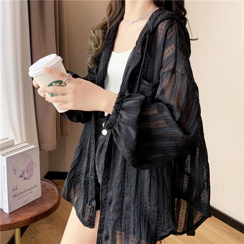 Áo Sơ Mi Chống Nắng Tay Dài Dáng Rộng Thời Trang Mùa Hè Hàng Mới 2023 Dành Cho Bạn Nữ