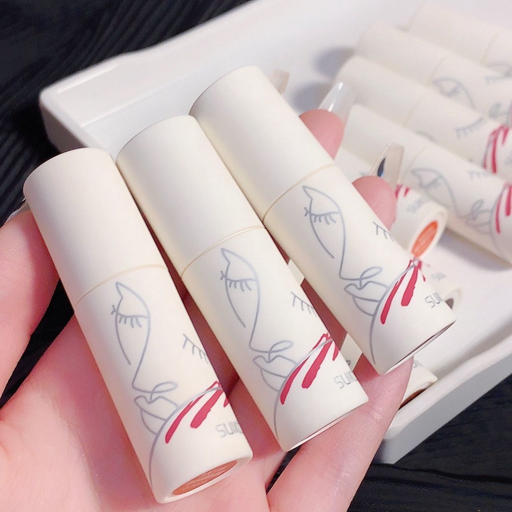 Son Môi Suikone 10 Màu Tùy Chọn Giúp Dưỡng Ẩm Cao Cấp