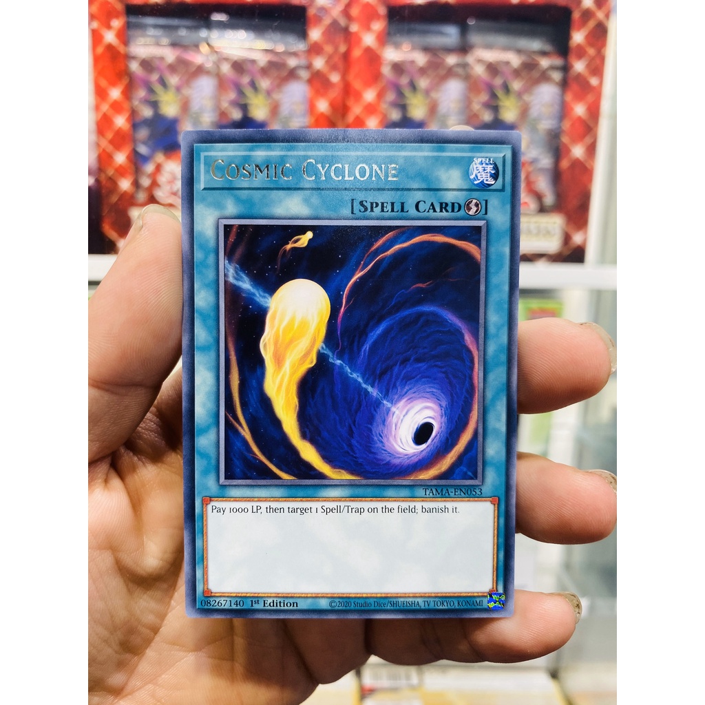 Thẻ Bài YugiOh! Mã TAMA-EN053 - Cosmic Cyclone - Rare - 1st Edition