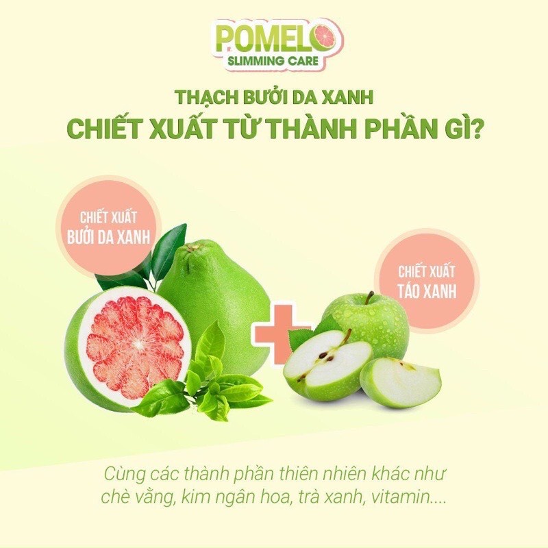 Thạch Bưởi Da Xanh POMEL SLIMMING, Giảm Cân, giảm Mỡ Hiệu Qủa An Toàn, Hỗ Trợ Làm Đẹp [ CHÍNH - HÃNG ]