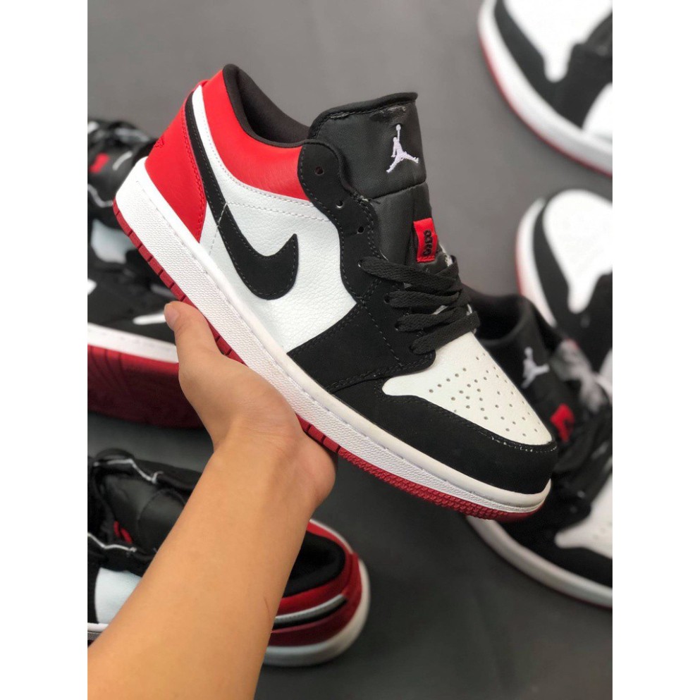 Giày JORDAN thấp đen đỏ , giày sneaker JODAN JD 1 nam nữ , giày thể thao thấp cổ HOT HIT bản đẹp | WebRaoVat - webraovat.net.vn