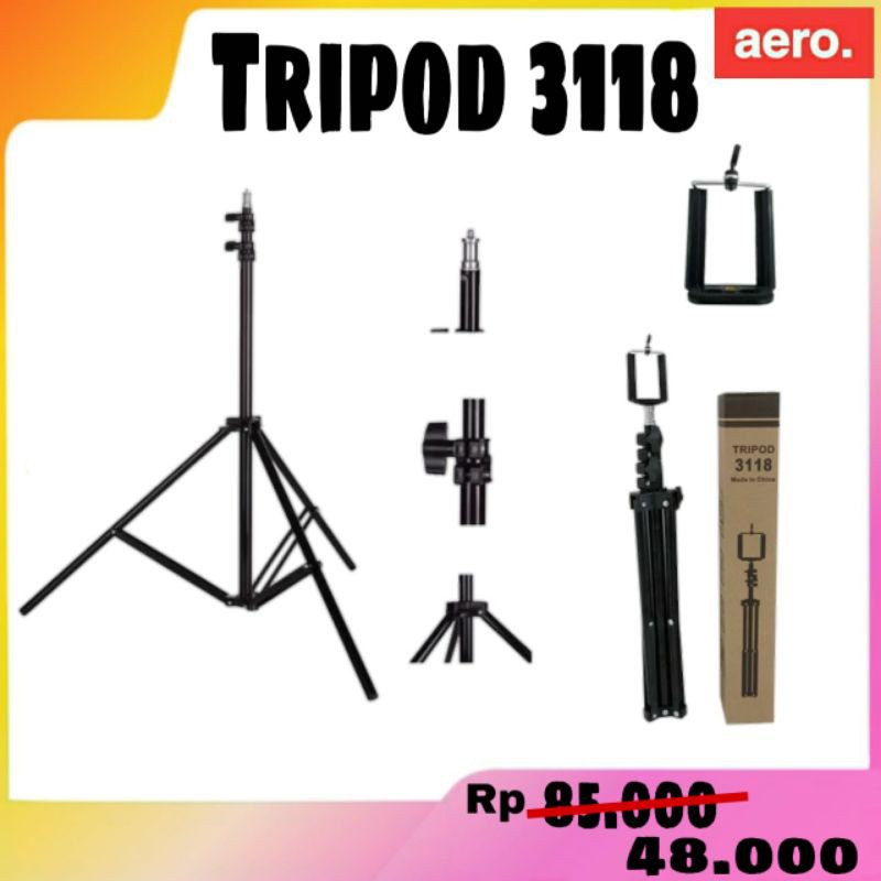 Giá Đỡ Ba Chân 3118 Dài 110cm Cho Điện Thoại Di Động