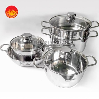 BỘ NỒI INOX FIVE STAR 5 MÓN FS08CG1 - FS08CG1