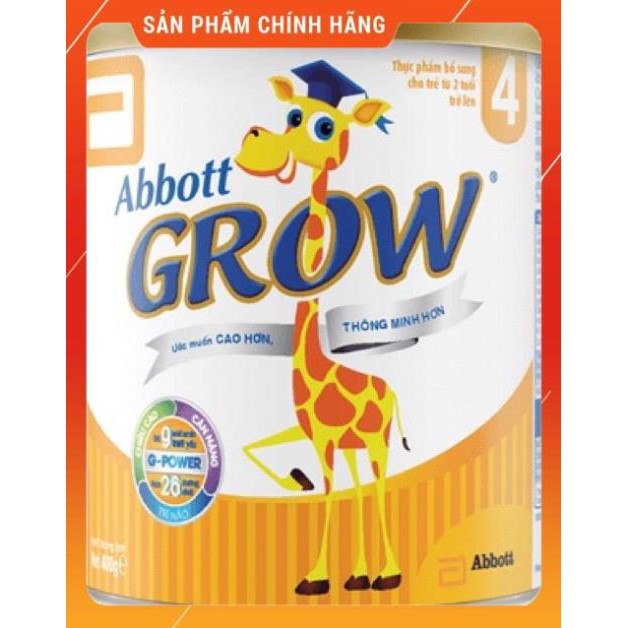 Chính HãngSữa Bột Abbott Grow 1, 2, 3, 4, 3+, 6+ 850gram