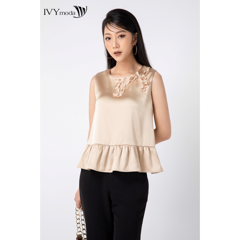 [NHẬP WABRTL5 GIẢM 10% TỐI ĐA 50K ĐH 250K ]Áo peplum sát nách IVY moda MS 15M6526