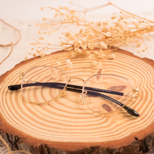 Gọng kính mắt tròn kim loại Elmee E61035 kiểu dáng sành điệu | BigBuy360 - bigbuy360.vn