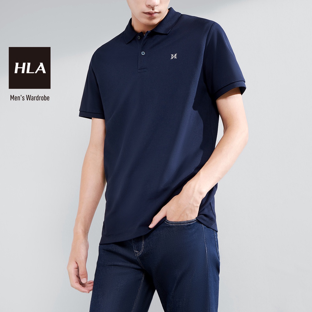 HLA - Áo Thun Polo Nam Refreshing and Stylish Simple POLO Shirt