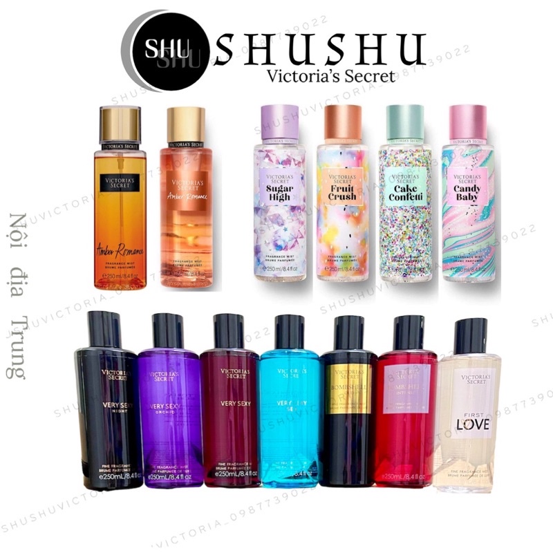 [ SHUSHU_VIC ] Xịt thơm toàn thân Victoria Secret SWEET