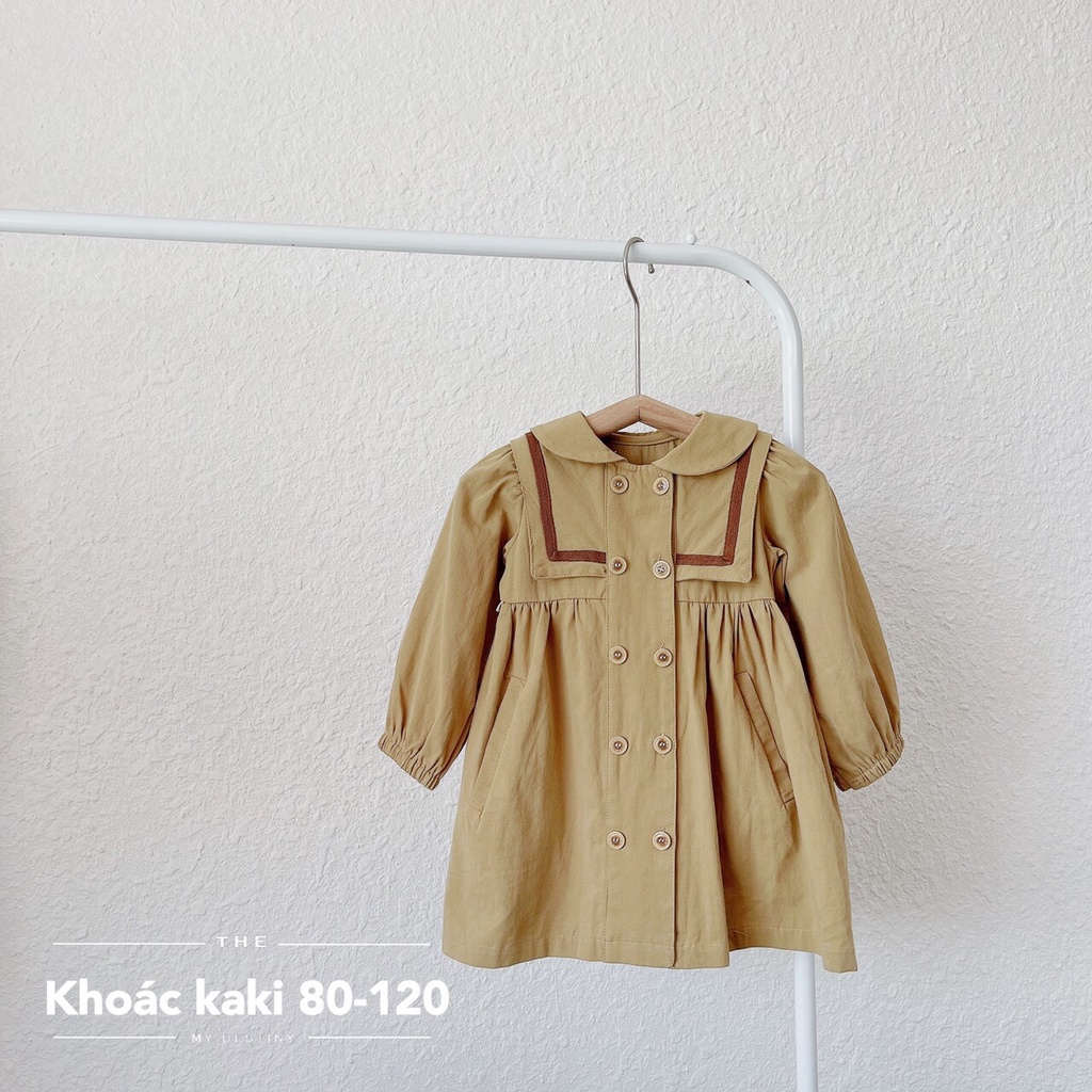 Áo khoác kaki dáng váy cho bé gái 1-5 tuổi ( mã 060503)