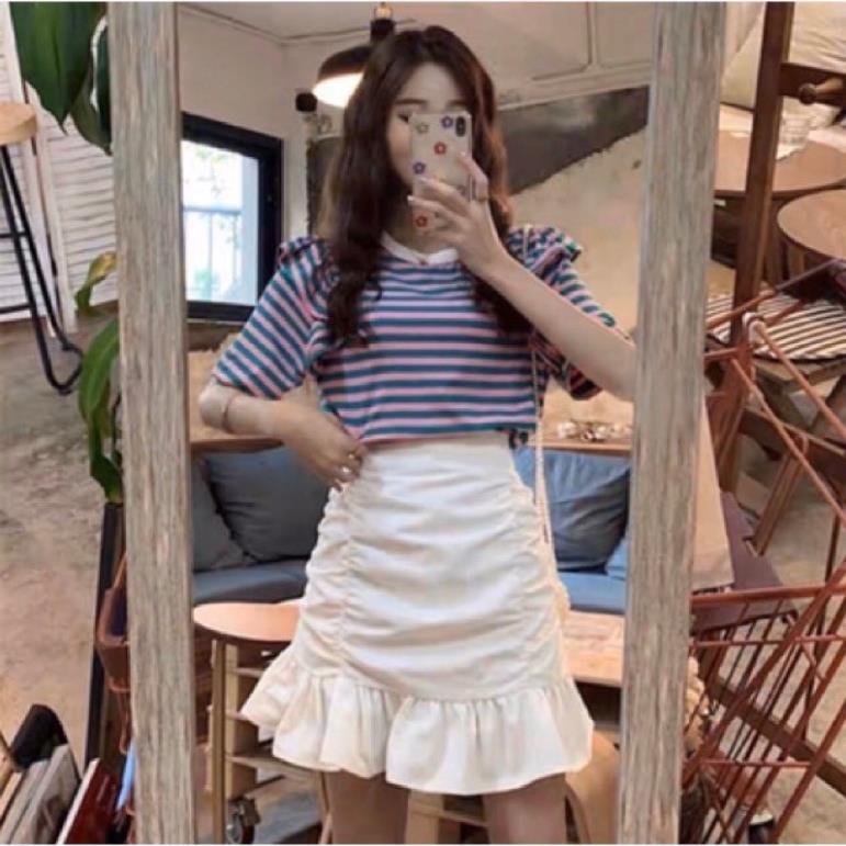 CHÂN VÁY ĐUÔI CÁ NHÚN CẠP CAO CÓ QUẦN TRONG/ CHÂN VÁY ÔM BODY ☘️☘️ [Hàng Siêu Cấp] | BigBuy360 - bigbuy360.vn