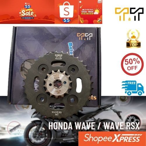 Bộ Nhông Sên Dĩa Wave/ Wave RSX/ Wave Alpha 36T - 14T mẫu mới cực đẹp, hàng nhập Thái Lan, bảo hành 1 đổi 1 ( 6 tháng)