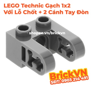 [1 Cái] LEGO Technic Gạch 1x2 Khớp Nối Gối, Khớp Vai Robot Với Lỗ Chốt Và 2 Cánh Tay Đòn ID 6324639 49132