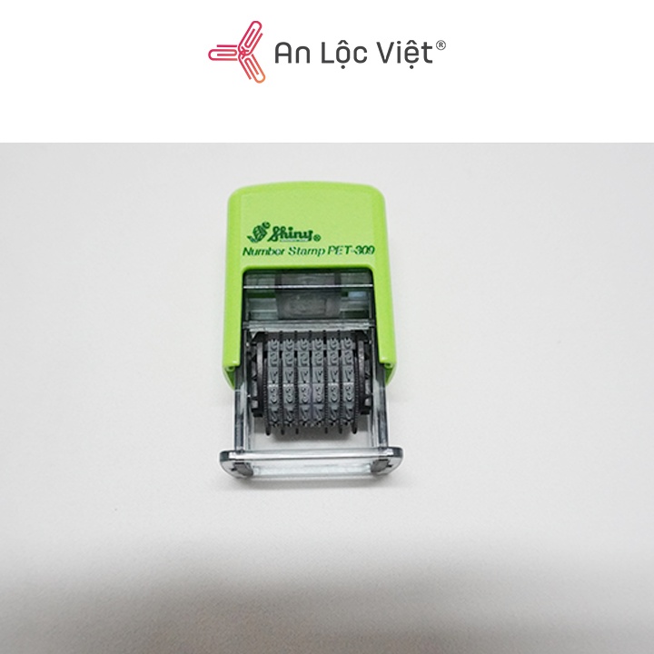 Dấu tự động chính hãng Shiny S-309 6 số - số cao 3mm - thương hiệu nổi tiếng về độ bền và cực sắc nét khi đóng