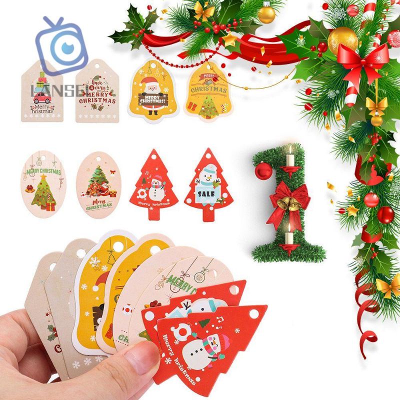 Thiệp Noel treo hộp quà/ treo cây thông