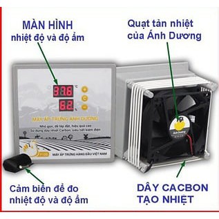 Máy ấp trứng Ánh Dương mini - P100 ấp 100 trứng - Tặng Thuốc úm gà