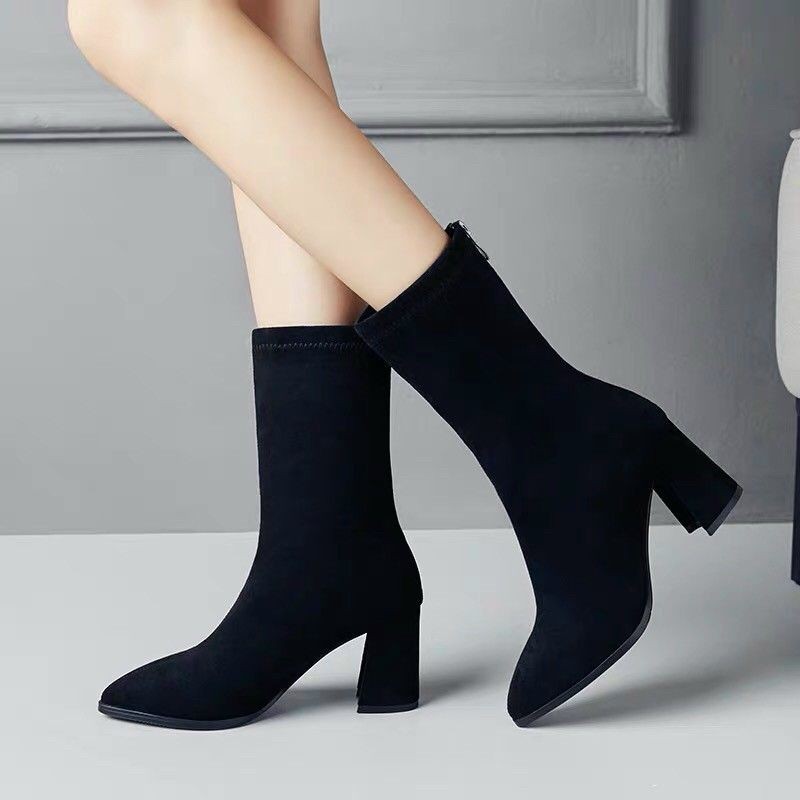 Giày Bốt Nữ Da Lộn 7P | BigBuy360 - bigbuy360.vn