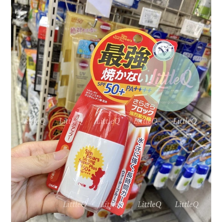 Kem chống nắng không cồn Omi Sun Bears SPF 50+ PA ++++ chống nước