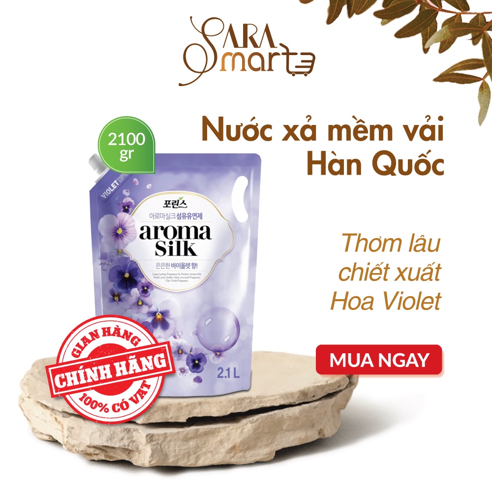 Nước Xả Làm Mềm Vải Aroma Hàn Quốc_Tinh Chất Hoa Violet Tình Yêu Của Thiếu Nữ