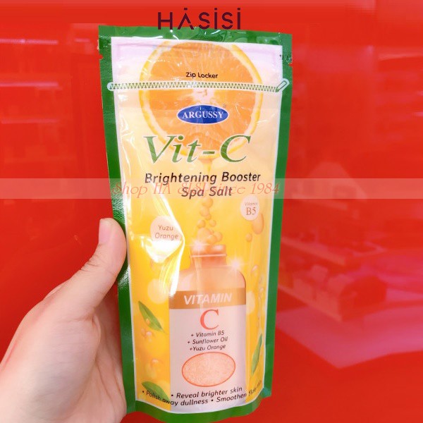 Muối Tắm Tẩy Tế bào chết ARGUSSY - Vit-C Brightening Booster Spa Salt 300g