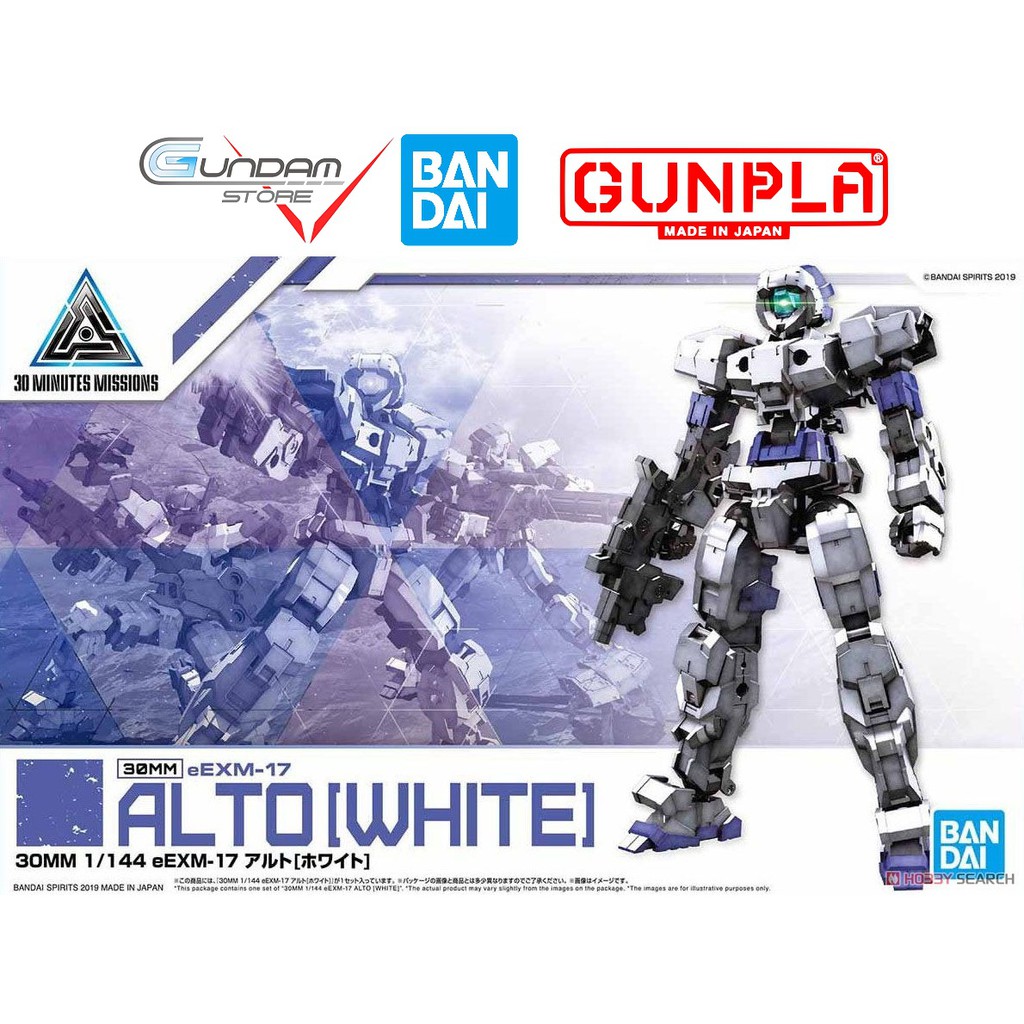 Bandai Alto White 30MM Eexm-17 1/144 30 Minutes Missions Mô Hình Đồ Chơi Lắp Ráp Anime Nhật