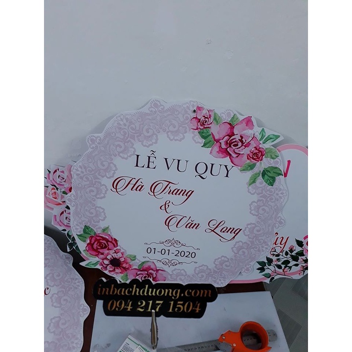 Bảng đám cưới cho cô dâu chú rể giá siêu rẻ - In Bạch Dương