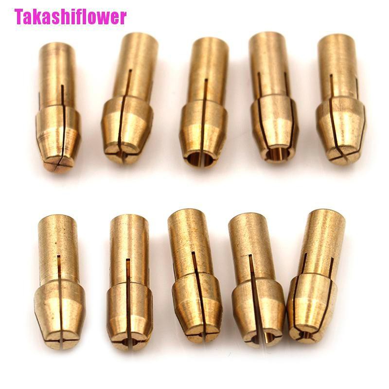 (Hàng Mới Về) Bộ 10 Đầu Khoan Đồng 0.5-3.2mm