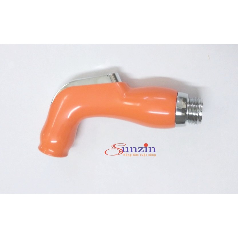 Đầu xịt rửa vệ sinh SZ078, chất liệu nhựa ABS (cam), tặng 2 gioăng cao su