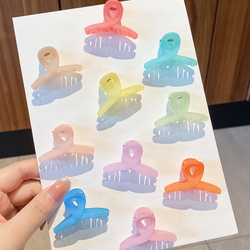 Kẹp tóc acrylic nhỏ màu kẹo dễ thương cho bé gái