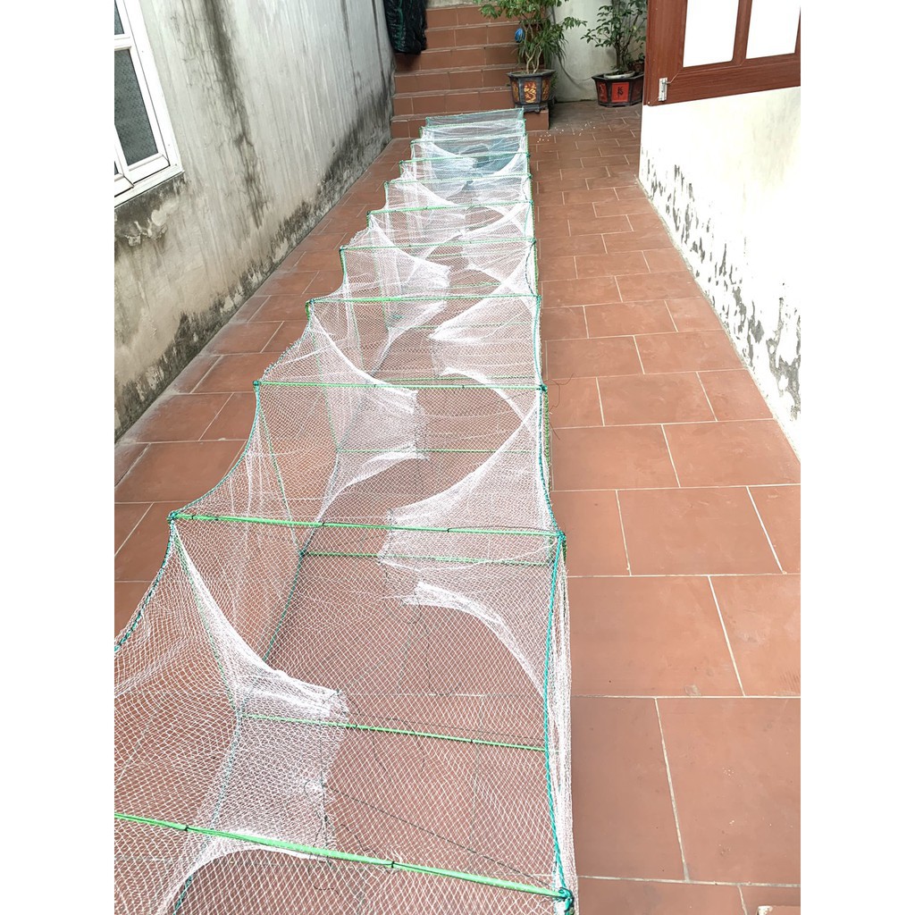 Lồng Bát Qúai đánh Cá To cao cấp Gia Công , hàng siêu khủng 80cm - 1m, chất liệu cước nhập khẩu , sợi 15 ( a lâm )