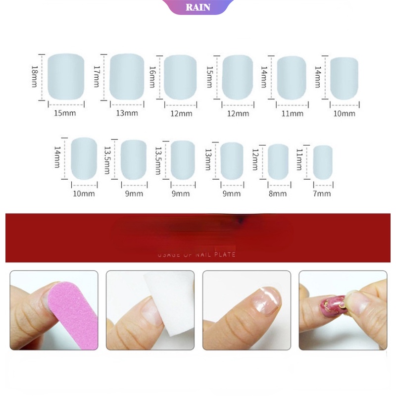Bộ 24 Móng Tay Giả Họa Tiết Búp Bê Hoạt Hình Kuromi Dễ Thương Bắt Mắt