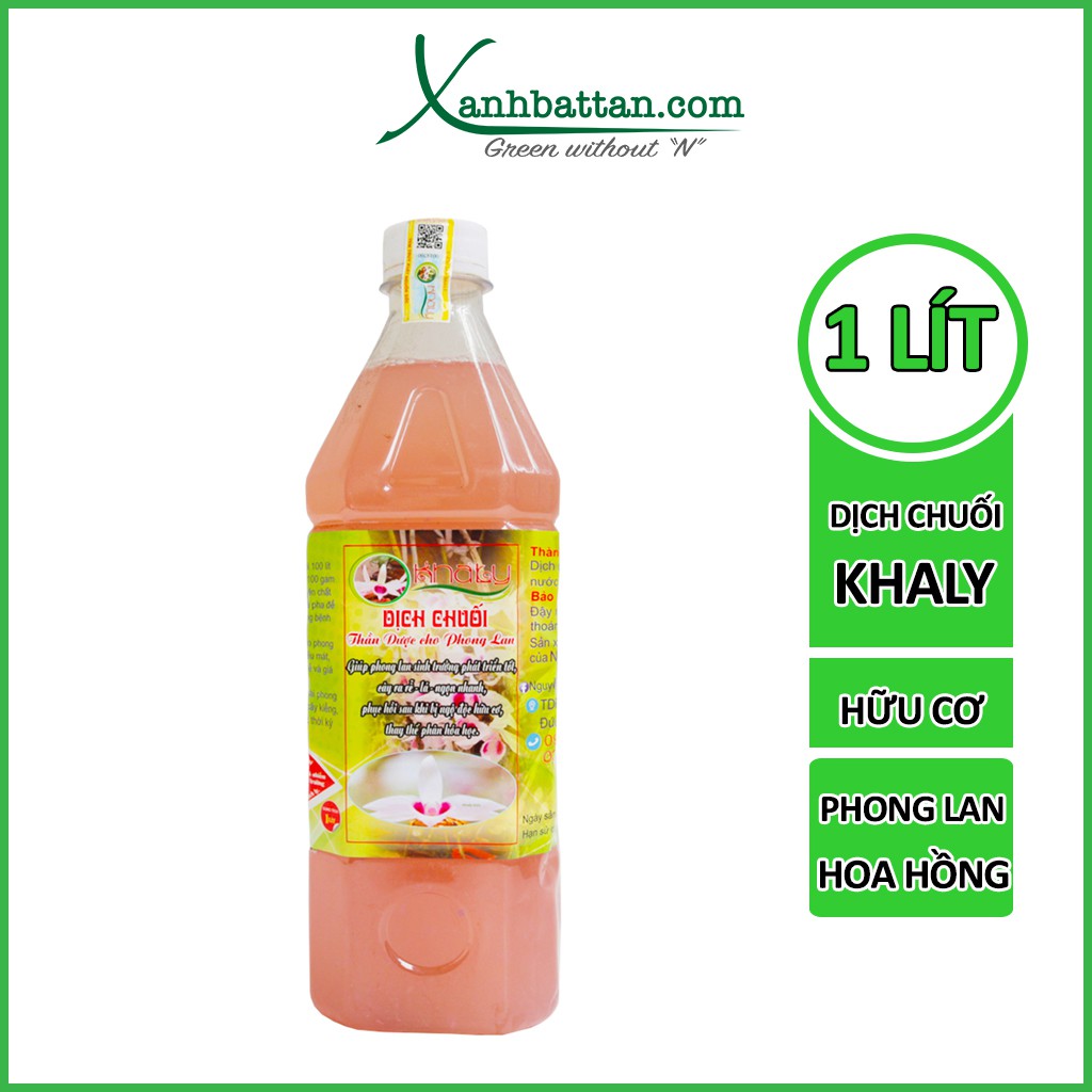 Dịch Chuối Khaly Dưỡng Lan - Phòng Trừ Thối Nhũn Cho Lan Chai 1 Lít