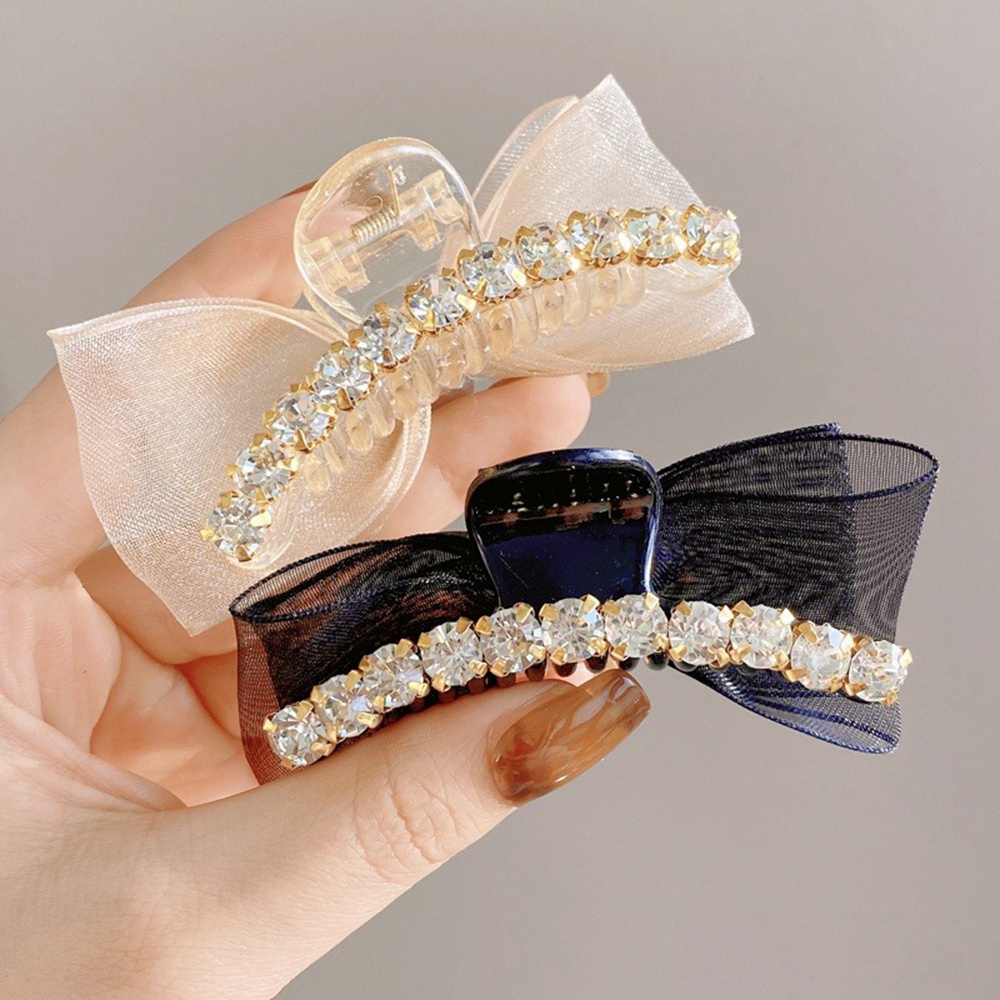 Kẹp Tóc Nơ Đính Đá Thời Trang Cho Nữ