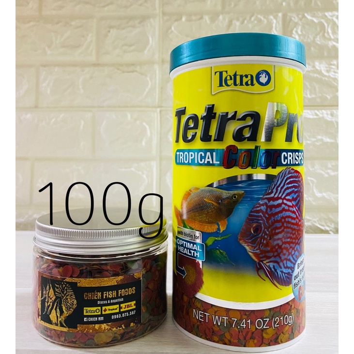 Cám cá TetraPro Tropical color Crisps Tetra Pro hộp 50g-100g