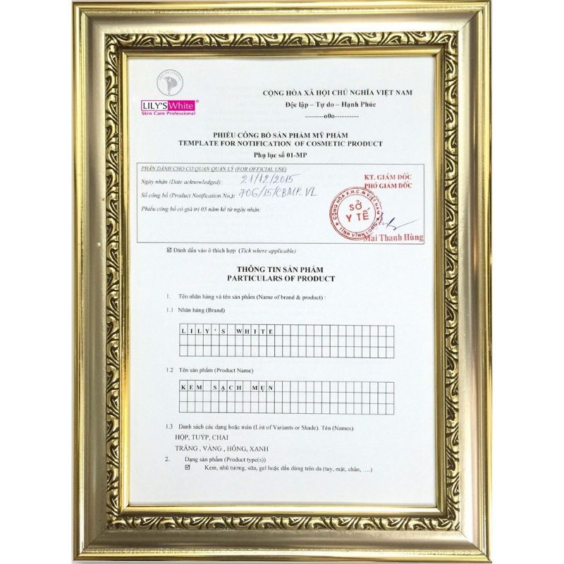 Kem Sạch Mụn Lily’s White 15gr