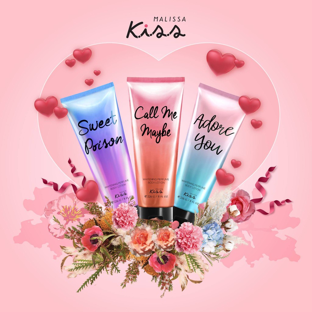 Sữa Dưỡng Trắng Da Toàn Thân Hương Nước Hoa Malissa Kiss - Hương Call Me Baby 226g | BigBuy360 - bigbuy360.vn