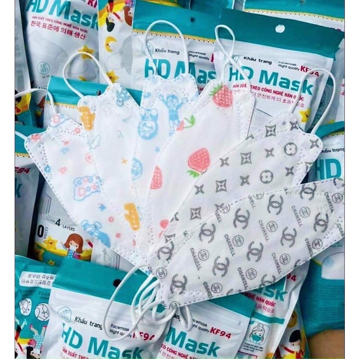 Túi 10 cái khẩu trang KF94 cho bé Kid Mask