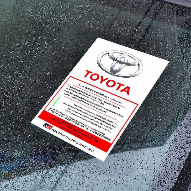 Miếng Dán Tĩnh Điện Chống Thấm Nước Cho Xe Hơi Honda Toyota Nissan Mitsubishi