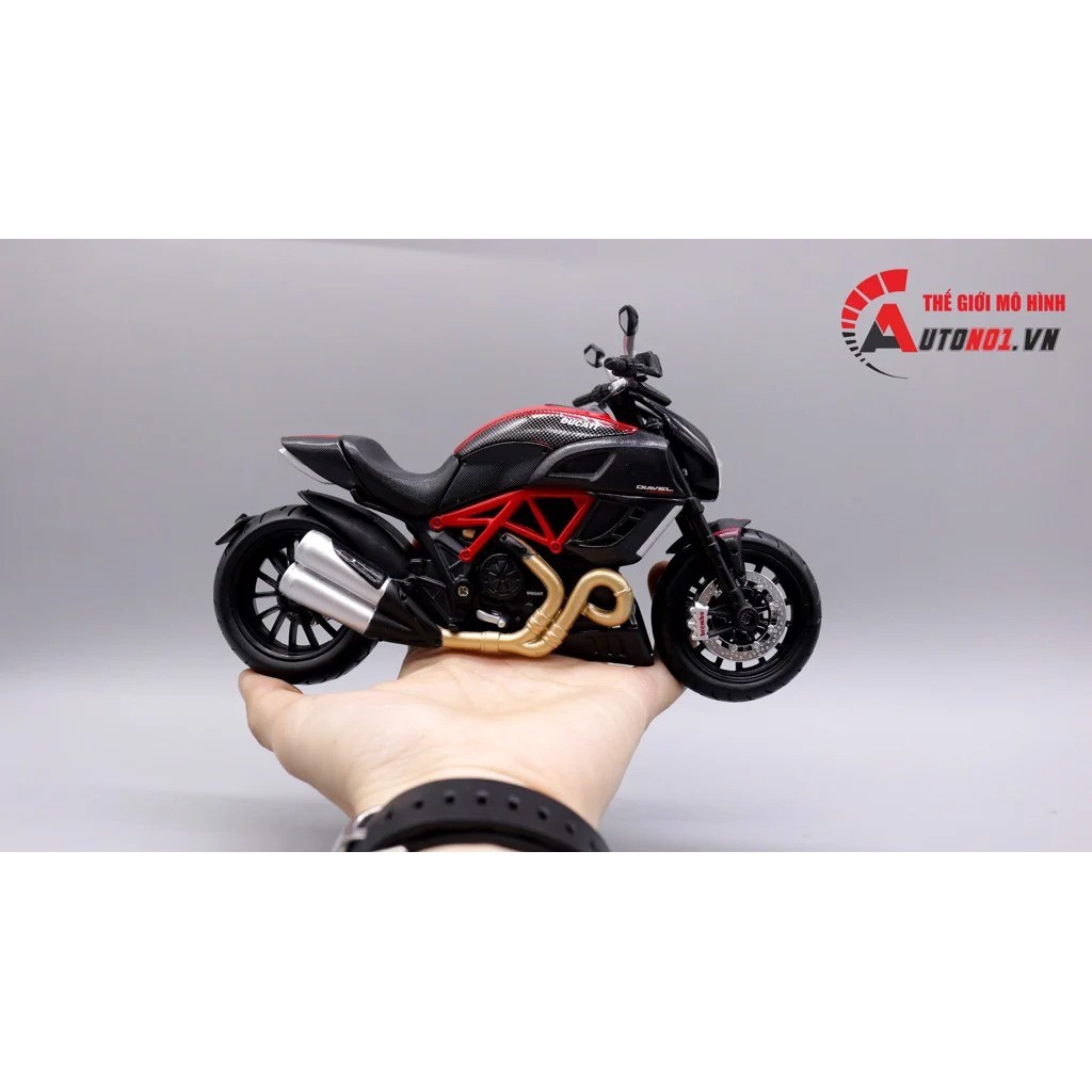 XE MÔ HÌNH ĐỒ CHƠI  DUCATI DIAVEL CARBON 1:12 4364