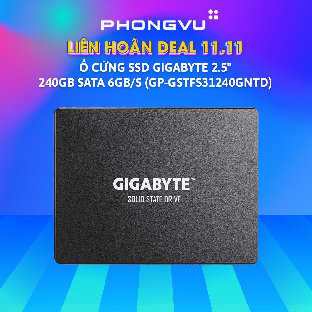  Ổ cứng SSD Gigabyte 2.5" 240GB SATA 6Gb/s (GP-GSTFS31240GNTD) - Bảo hành 36 tháng