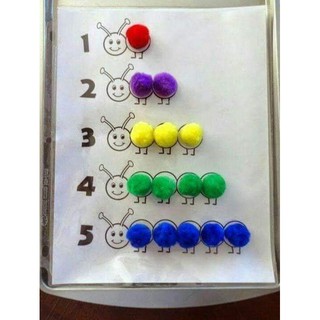 Quả bóng len pom pom size to