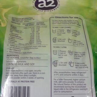Sữa A2 nguyên kem 1kg date 2023