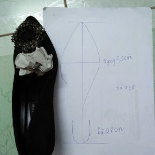 Giày zara công sở mặt đá sz 35