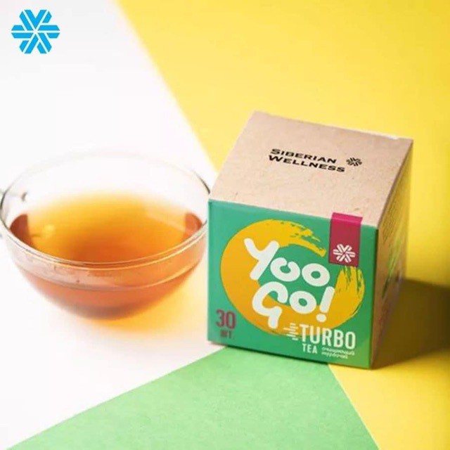 [ CHÍNH HÃNG ] - Trà thảo mộc Yoo Go Turbo Tea siberian, Hỗ trợ giảm cân , tốt cho đường ruột - hộp 30 gói