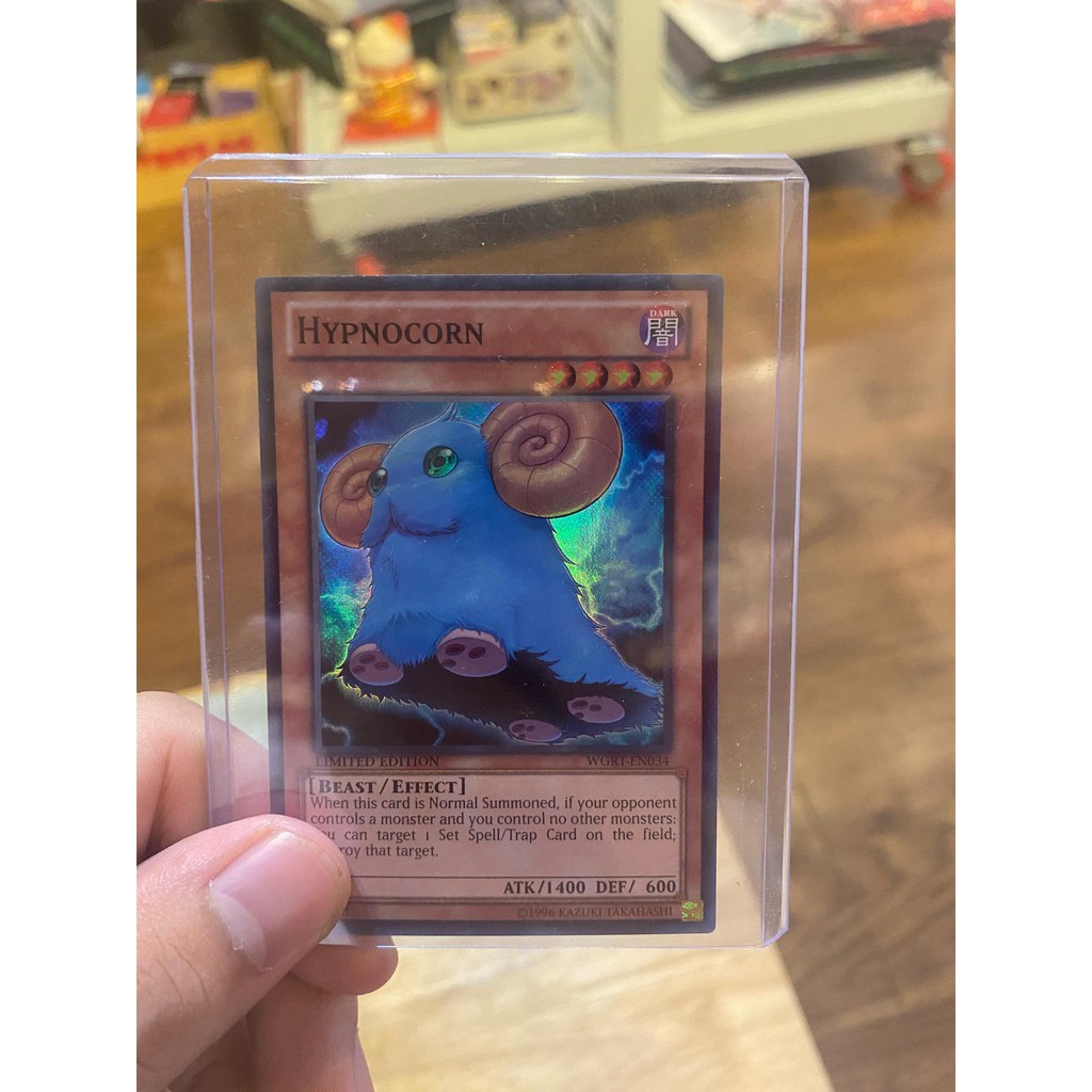 Lá bài thẻ bài Yugioh Hypnocorn – Super Rare - Tặng bọc bài nhựa bảo quản