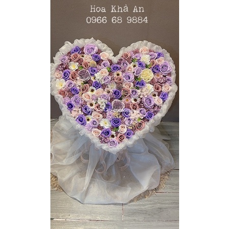 Hoa Tim Sáp mix các loại cao cấp, Bền vĩnh cửu. Hàng thiết kế. Siêu to.