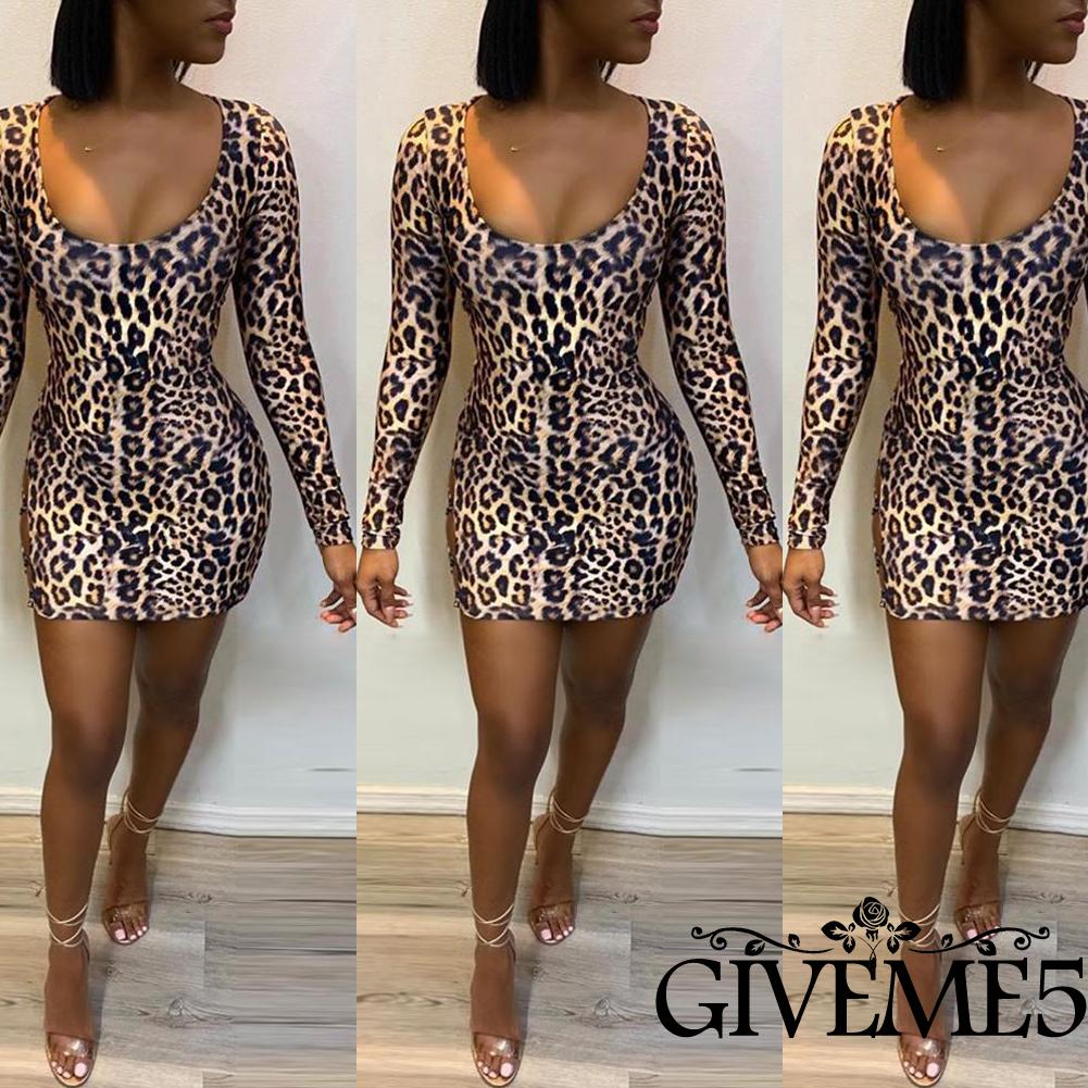 Đầm Hai Dây Ôm Dáng Họa Tiết Da Báo Quyến Rũ Dành Cho Nữ