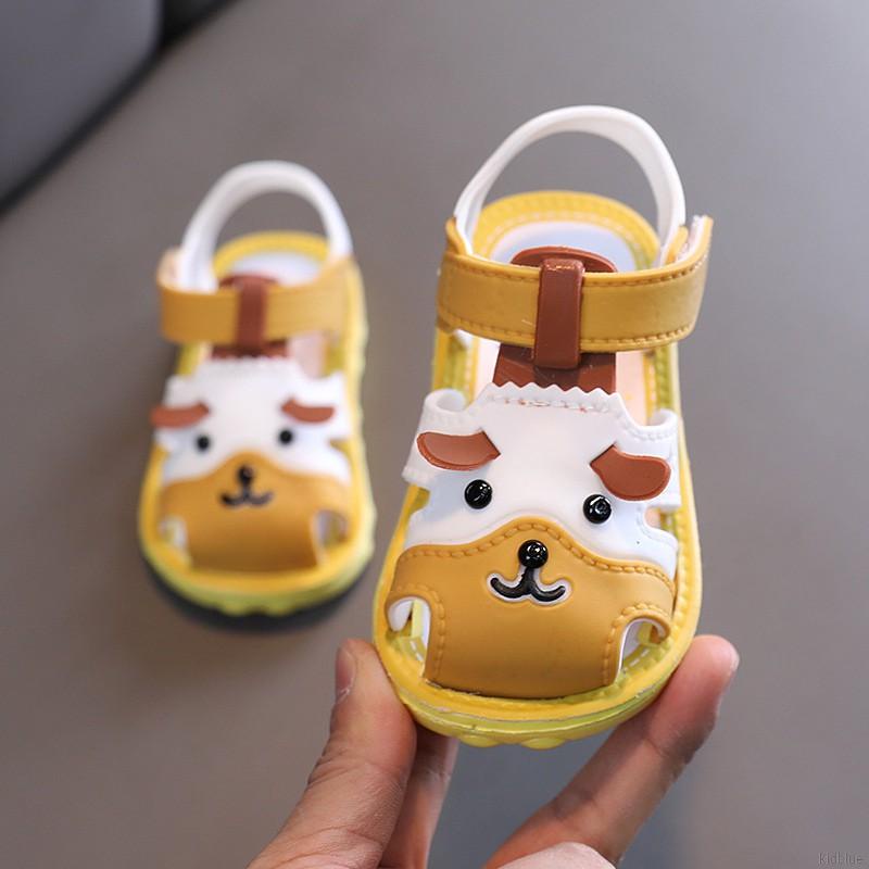 Xăng đan đế mềm chống trượt thoáng khí họa tiết hoạt hình cho bé