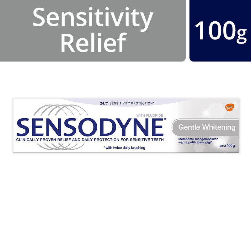 Sensodyne - Kem đánh trắng răng không ê buốt Gentle Whitening 100G - Made in Thailan