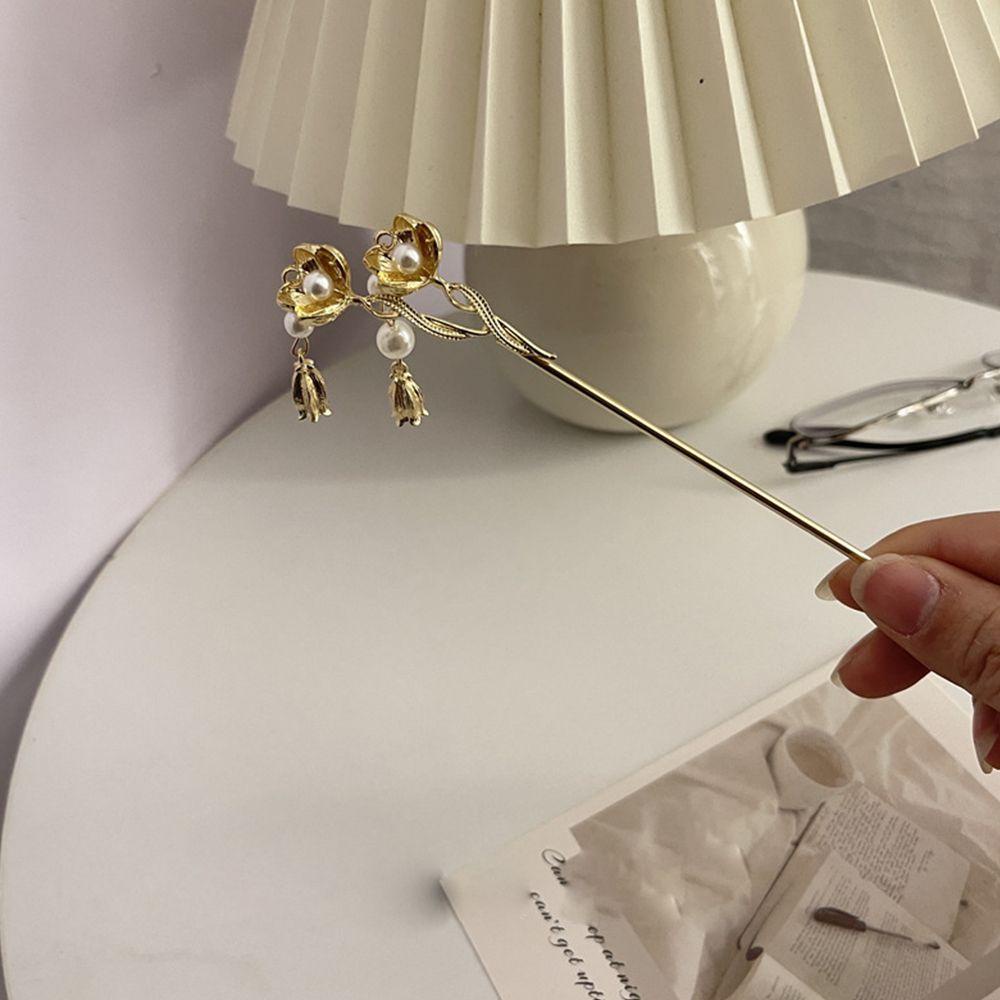 Trâm Cài Tóc Hợp Kim Hình Hoa Hồng / Đào Tinh Tế Cho Nữ