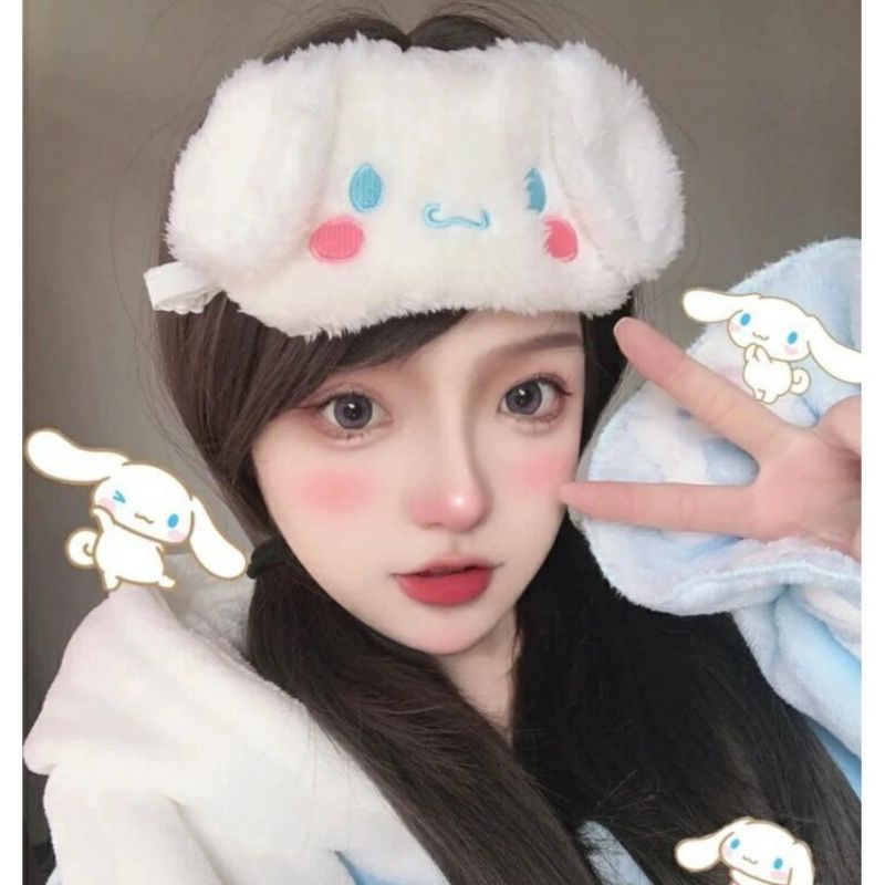 Miếng Che Mắt Ngủ Lông Nhung Hoạt Hình Sanrio Dễ Thương